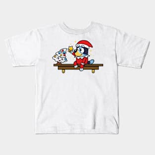 cristmas bluey Kids T-Shirt